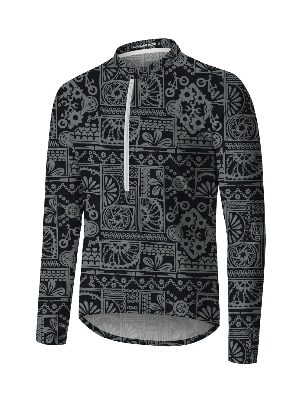 Orionride Parts House Long Sleeve Half Zipper Mountain Bike Jersey sold by Orionride