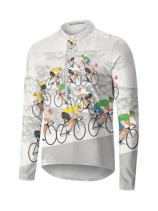 Orionride Go To The Competition Long Sleeve Half Zipper Mountain Bike Jersey sold by Orionride