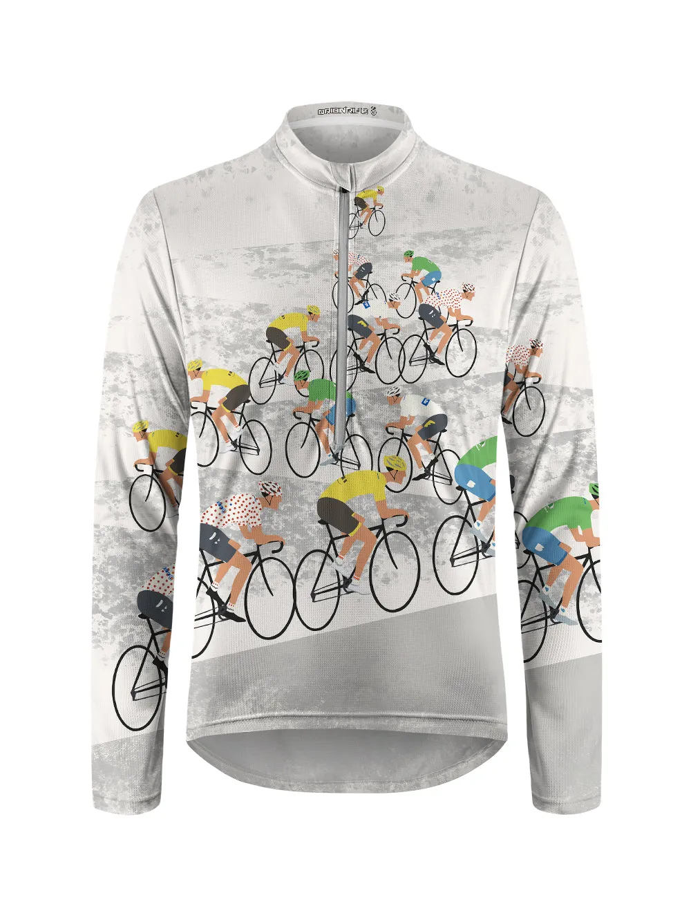 Orionride Go To The Competition Long Sleeve Half Zipper Mountain Bike Jersey sold by Orionride product image thumbnail 2