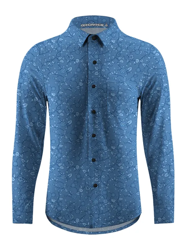 Orionride Gear Whisper Men's Stretchy Breathable Long Sleeve Gravel Shirt sold by Orionride
