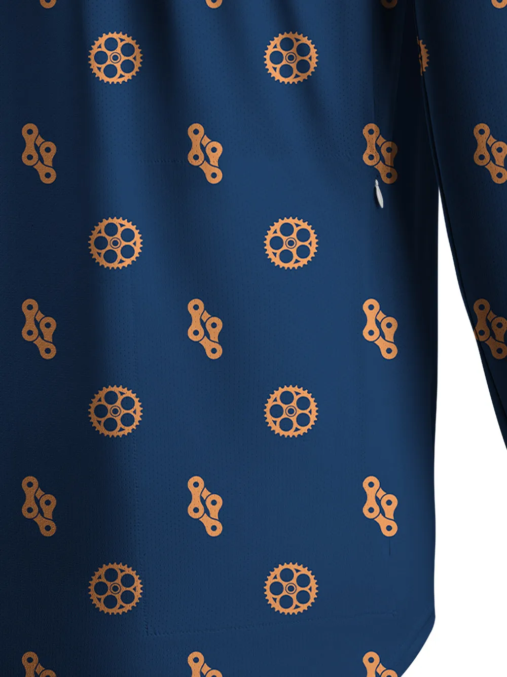 Orionride Gears And Chains Men's Stretchy Breathable Long Sleeve Gravel Shirt sold by Orionride product image thumbnail 5