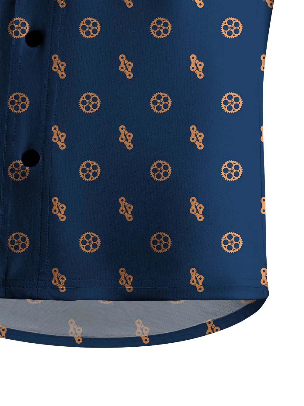 Orionride Gears And Chains Men's Stretchy Breathable Long Sleeve Gravel Shirt sold by Orionride product image thumbnail 4