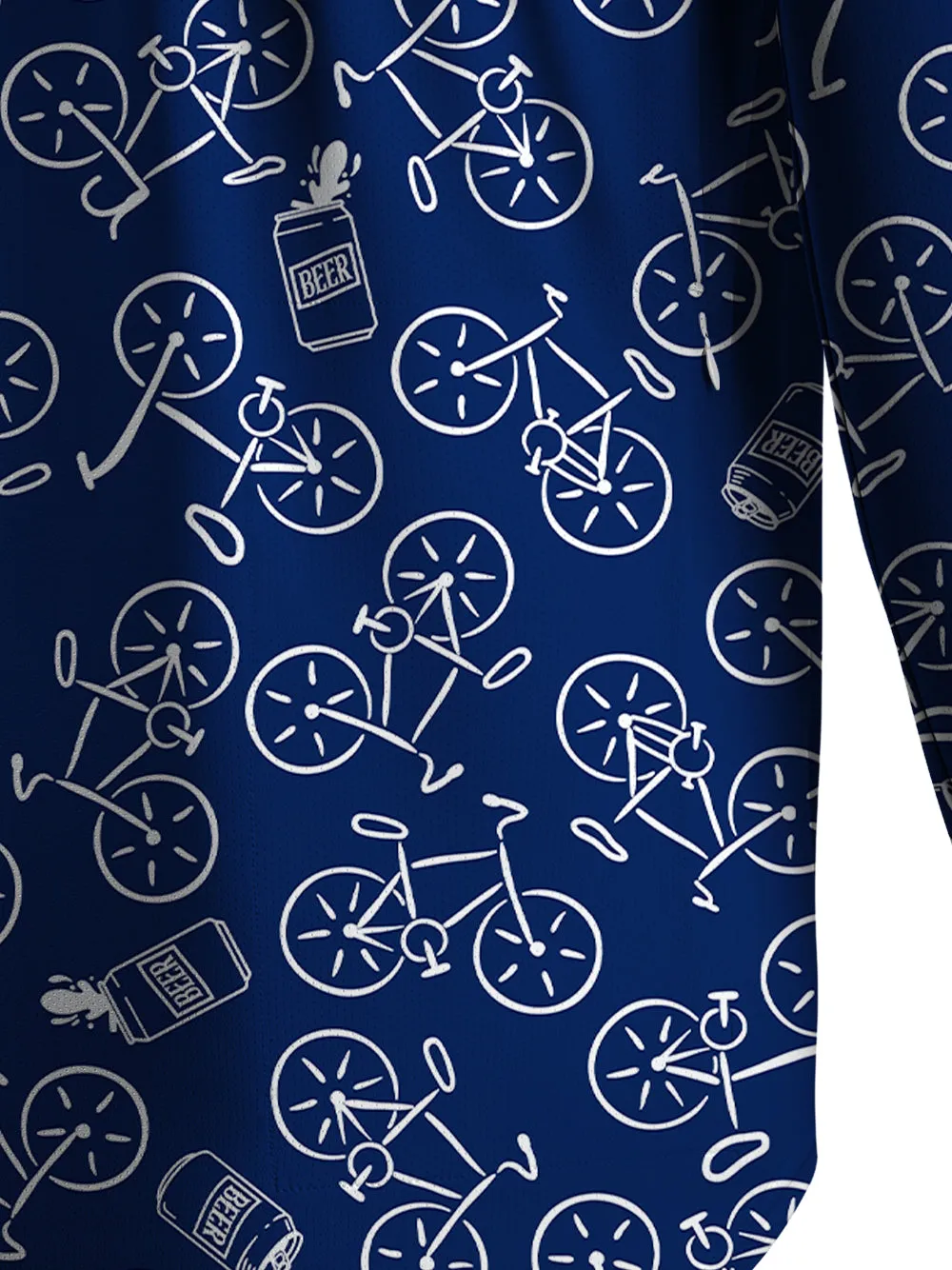 Orionride Beer Bike Men's Stretchy Breathable Long Sleeve Gravel Shirt sold by Orionride product image thumbnail 5