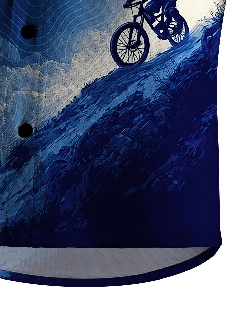 Orionride Clear Sky Men's Stretchy Breathable Long Sleeve Gravel Shirt sold by Orionride product image thumbnail 4