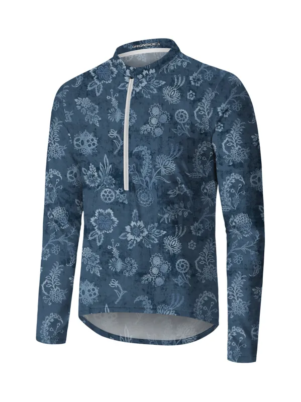 Orionride Gear Petals Long Sleeve Half Zipper Mountain Bike Jersey sold by Orionride