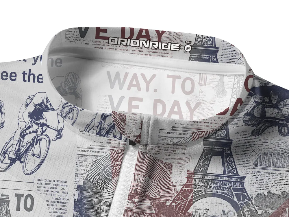 Orionride Ride To Victory Long Sleeve Half Zipper Mountain Bike Jersey sold by Orionride product image thumbnail 3