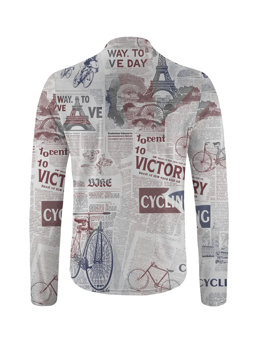 Orionride Ride To Victory Long Sleeve Half Zipper Mountain Bike Jersey sold by Orionride product image thumbnail 2