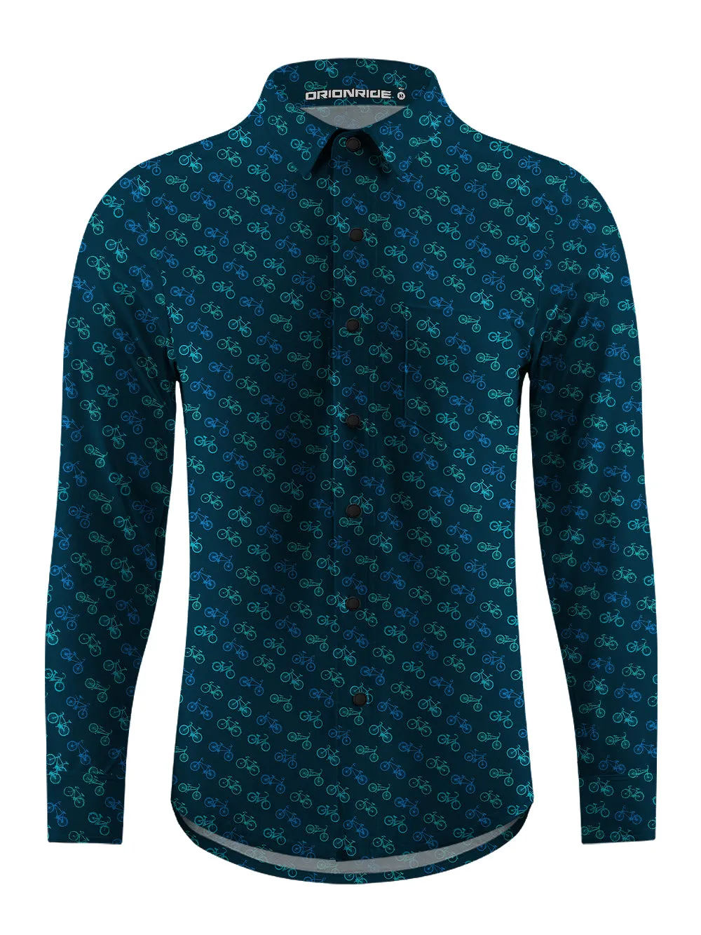 Orionride Bike Show Men's Stretchy Breathable Long Sleeve Gravel Shirt sold by Orionride