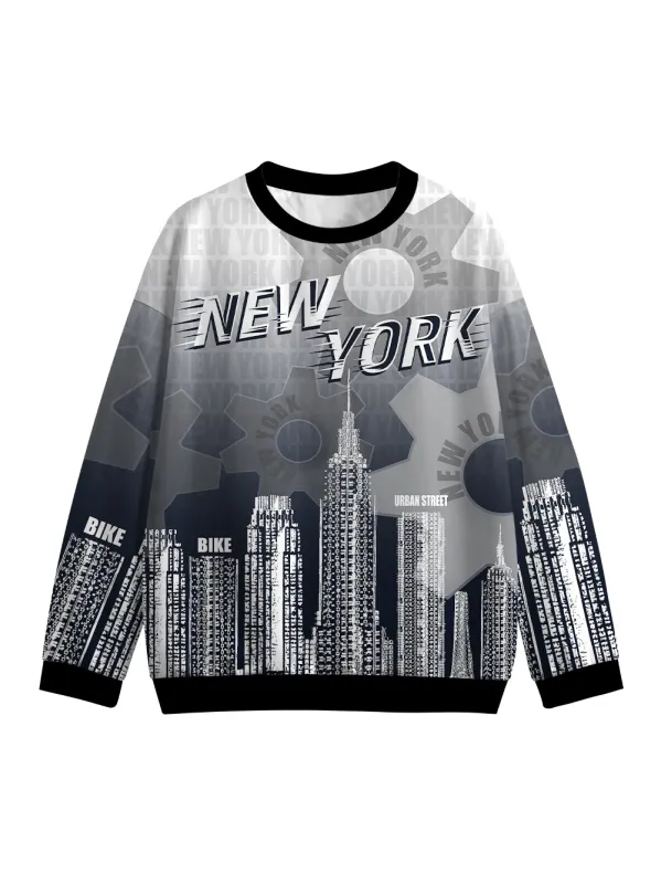 Orionride New York City Crew Neck Pullover Sweatshirt made by Orionride