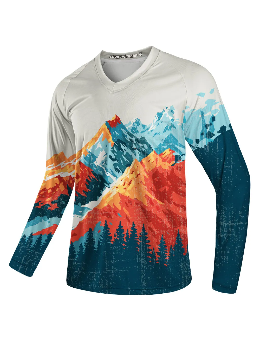 Orionride Painted Peaks Long Sleeve Downhill Jersey sold by Orionride