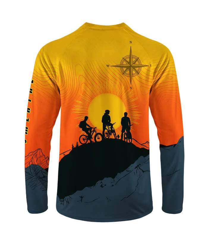 Orionride Sunrise Adventure Long Sleeve Downhill Jersey sold by Orionride product image thumbnail 3