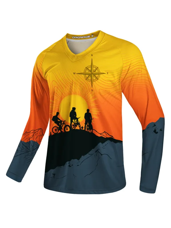 Orionride Sunrise Adventure Long Sleeve Downhill Jersey sold by Orionride