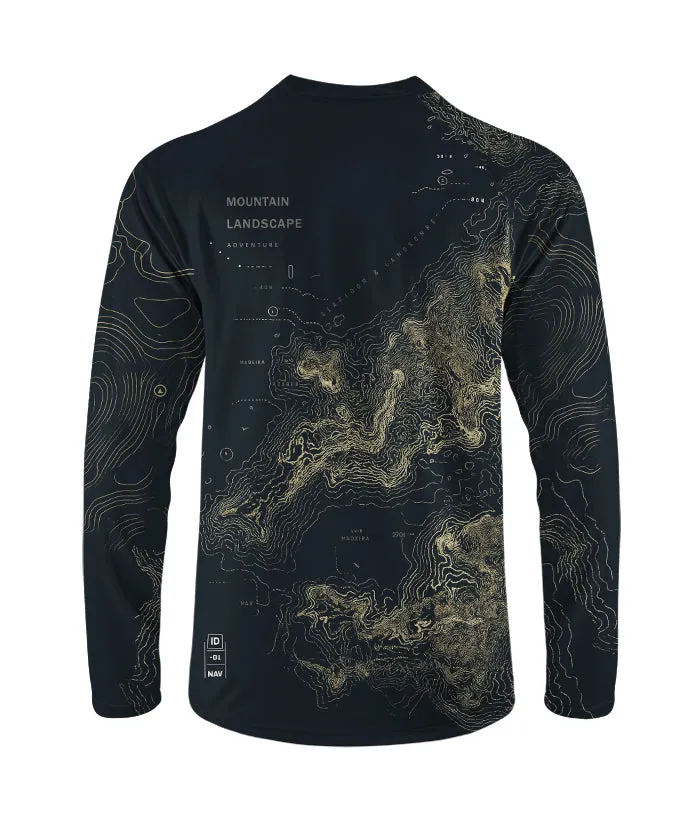 Orionride Golden Map Long Sleeve Downhill Jersey sold by Orionride product image thumbnail 3