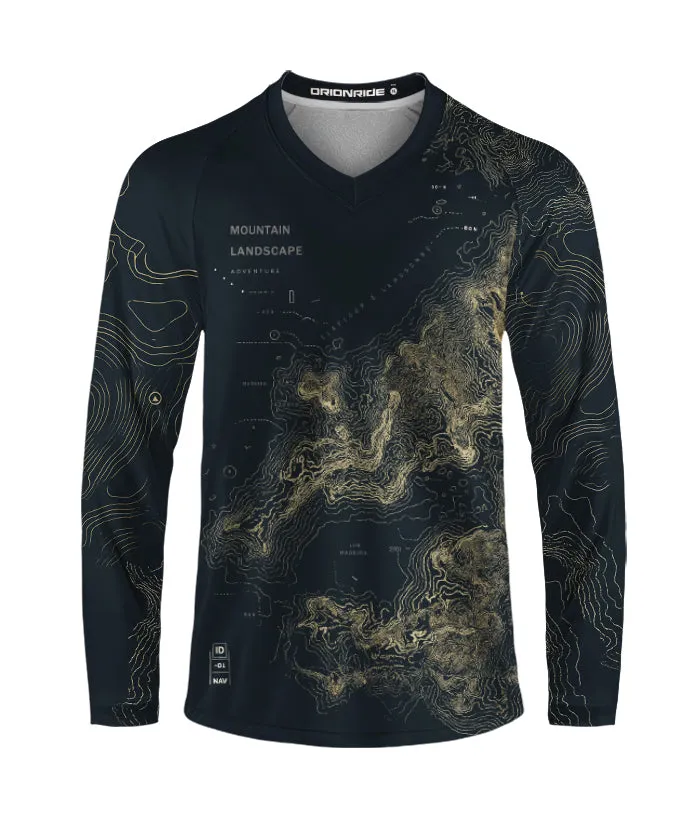 Orionride Golden Map Long Sleeve Downhill Jersey sold by Orionride product image thumbnail 2