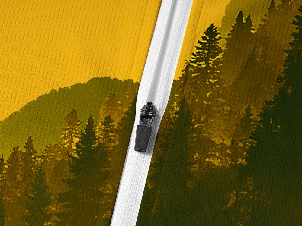 Orionride Noon Forest Long Sleeve Half Zipper Mountain Bike Jersey sold by Orionride product image thumbnail 4