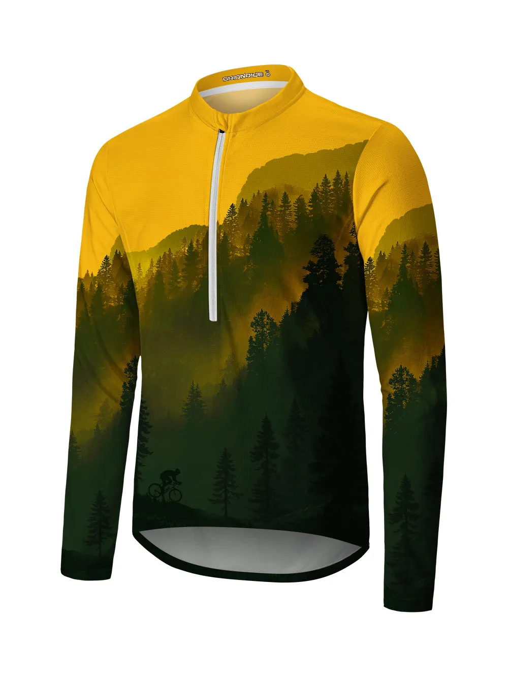 Orionride Noon Forest Long Sleeve Half Zipper Mountain Bike Jersey sold by Orionride
