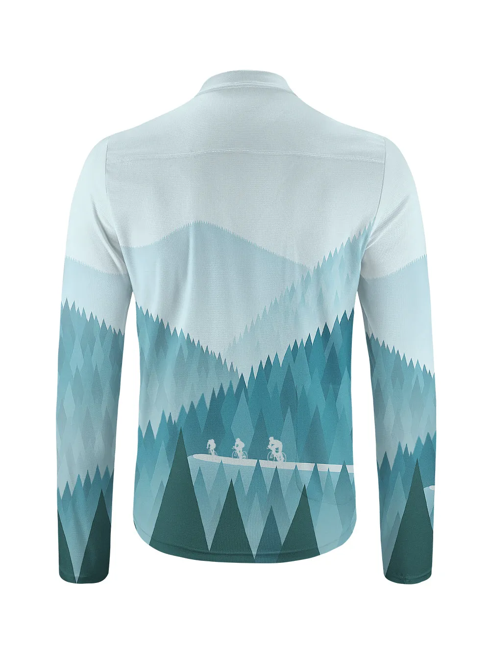 Orionride Through The Mountains Long Sleeve Half Zipper Mountain Bike Jersey sold by Orionride product image thumbnail 2
