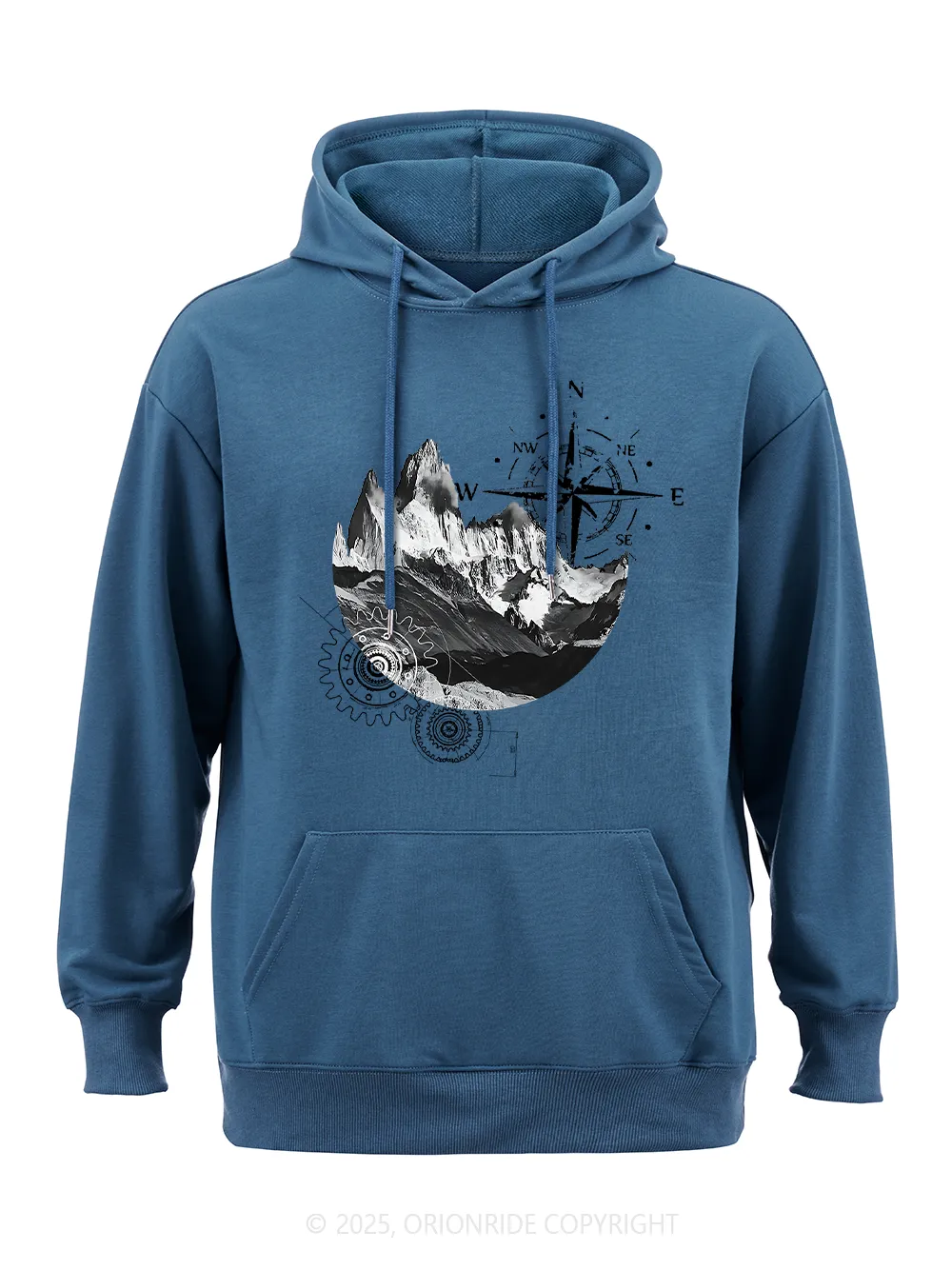 Orionride Mountain Compass Classic Hoodie sold by Orionride product image thumbnail 3