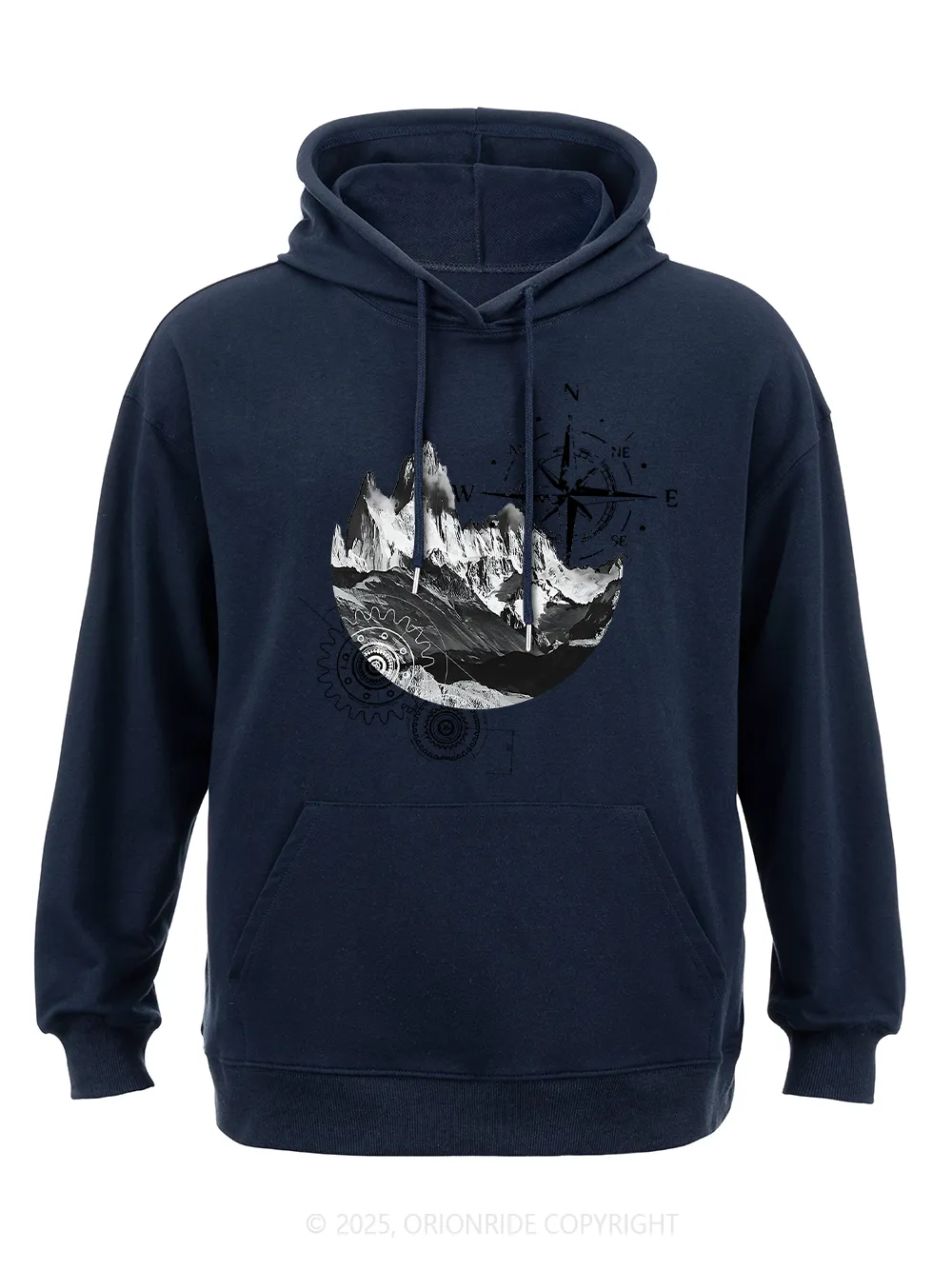 Orionride Mountain Compass Classic Hoodie sold by Orionride product image thumbnail 4