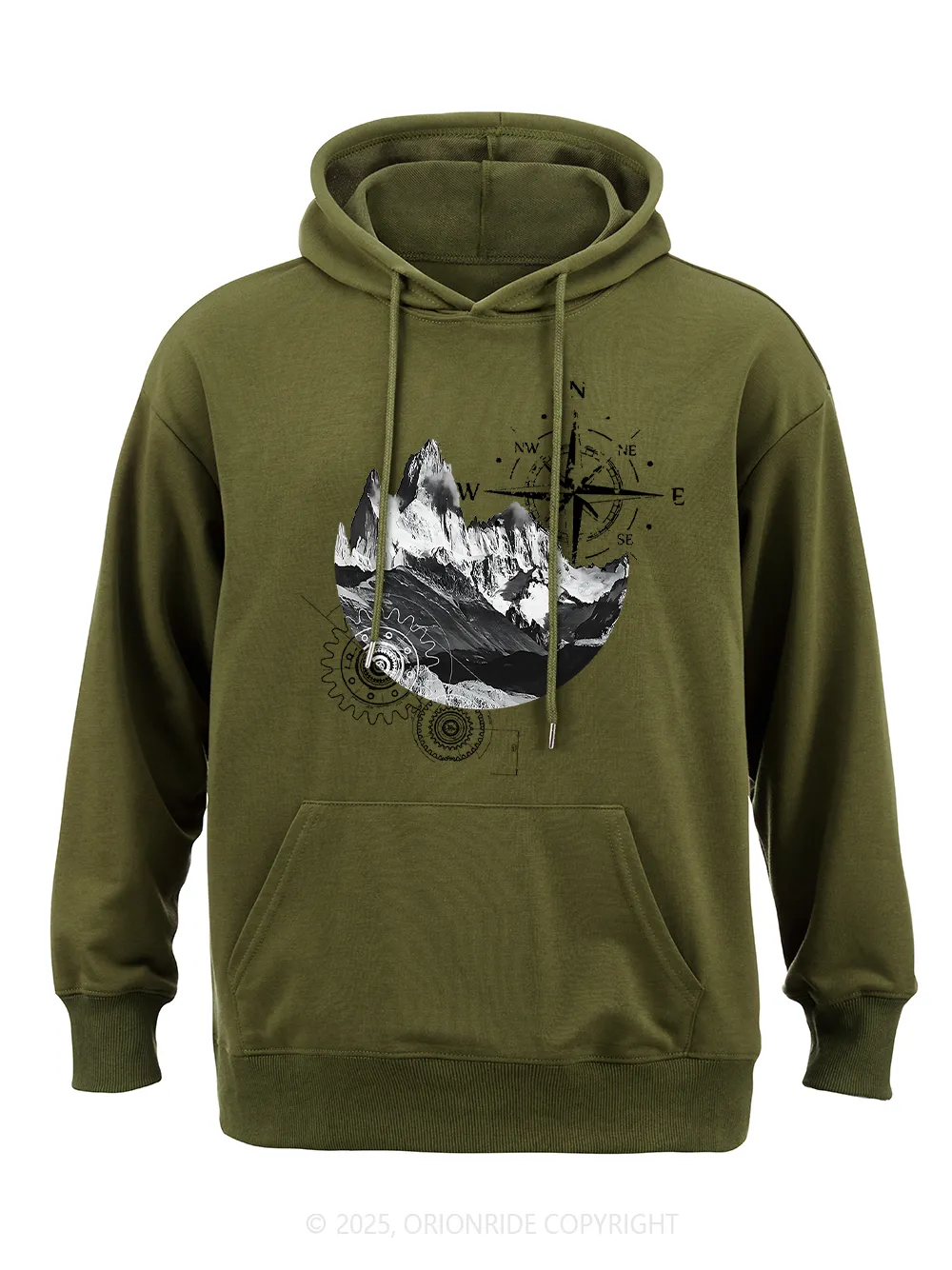 Orionride Mountain Compass Classic Hoodie sold by Orionride product image thumbnail 5