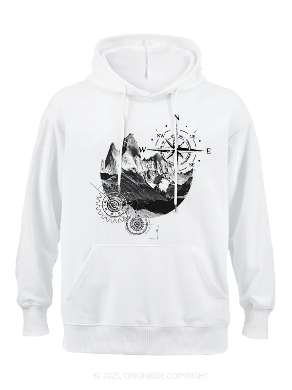 Orionride Mountain Compass Classic Hoodie sold by Orionride