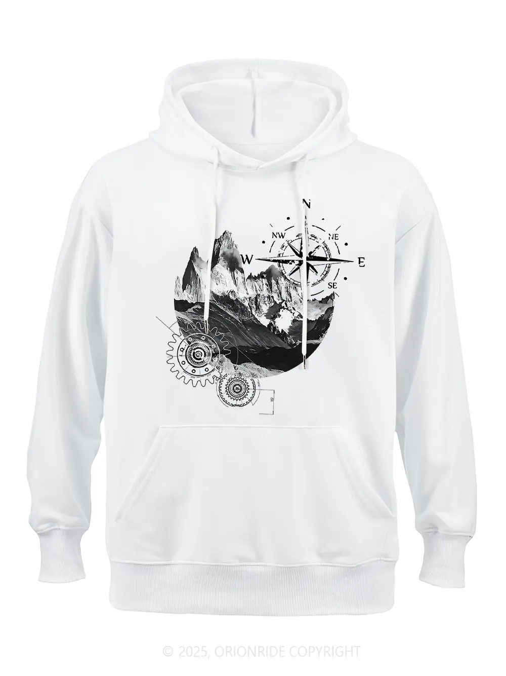 Orionride Mountain Compass Classic Hoodie sold by Orionride