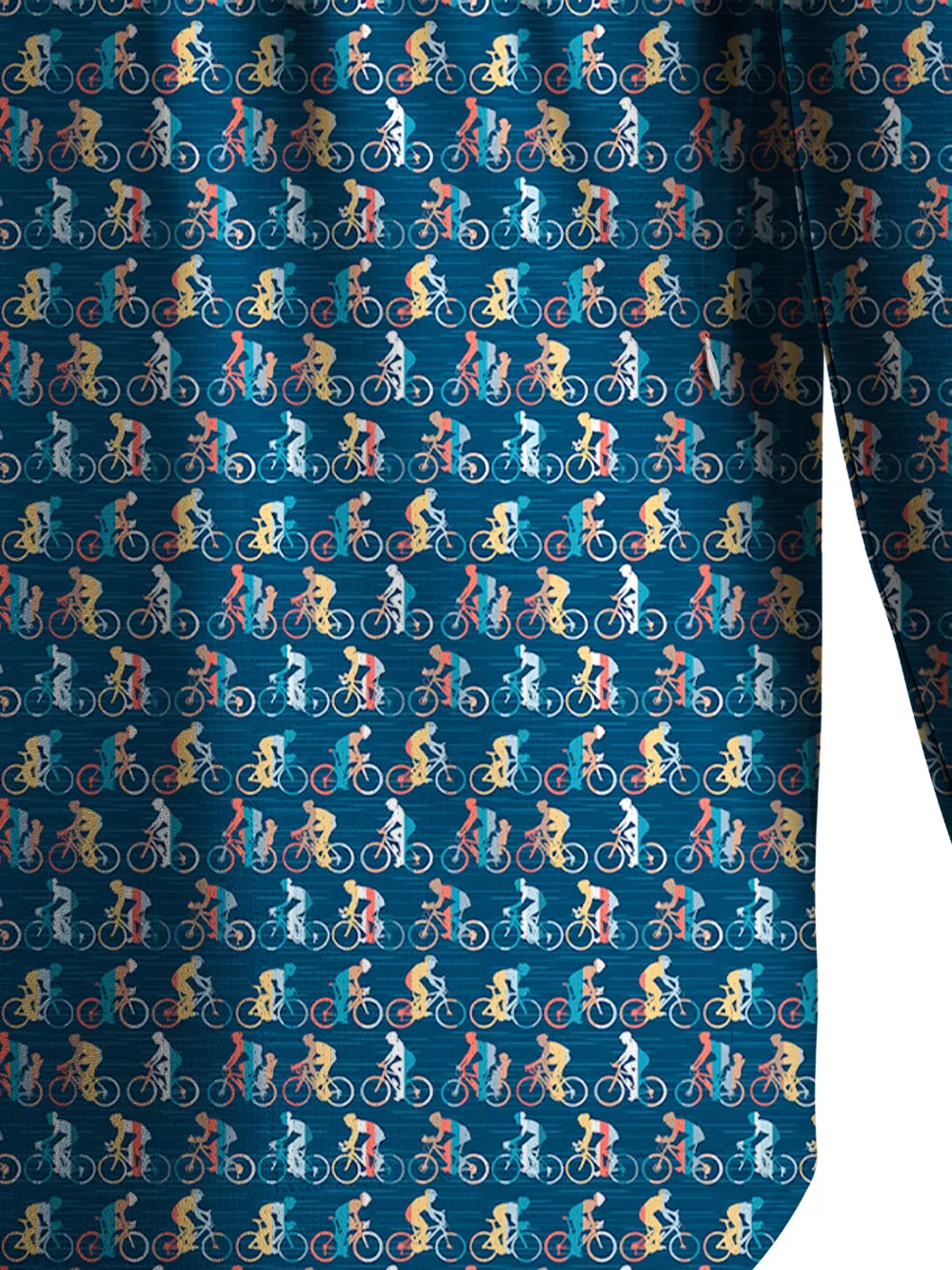 Orionride Colorful Cyclists Men's Stretchy Breathable Long Sleeve Gravel Shirt sold by Orionride product image thumbnail 5