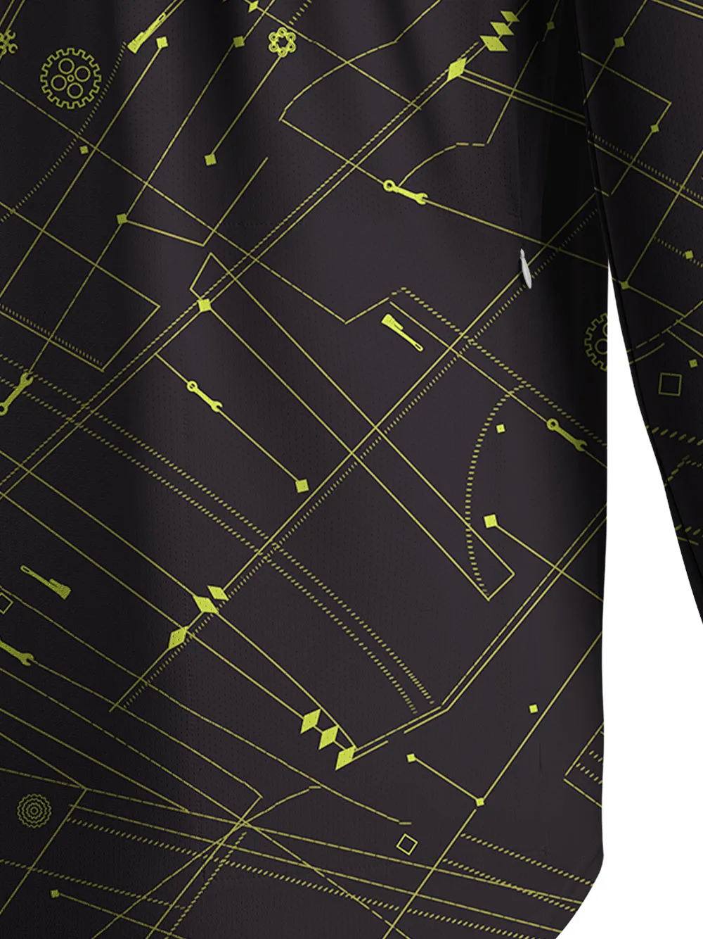 Orionride Golden Lines Men's Stretchy Breathable Long Sleeve Gravel Shirt sold by Orionride product image thumbnail 5