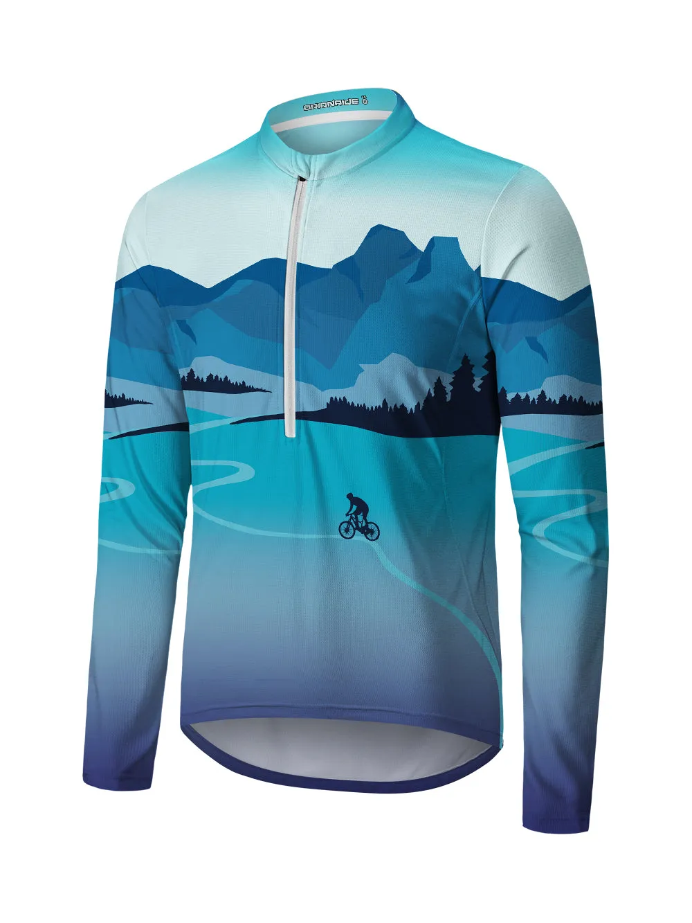 Orionride Mountain Biking Long Sleeve Half Zipper Mountain Bike Jersey sold by Orionride