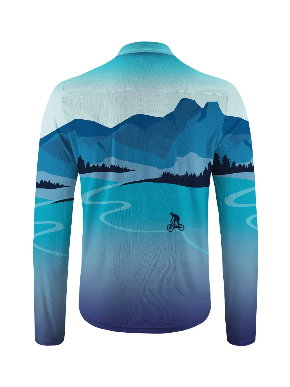 Orionride Mountain Biking Long Sleeve Half Zipper Mountain Bike Jersey sold by Orionride product image thumbnail 2