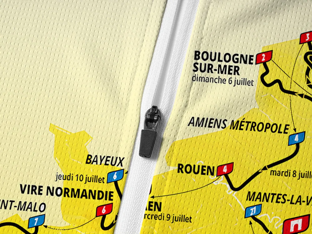 Orionride Race Route Long Sleeve Half Zipper Mountain Bike Jersey sold by Orionride product image thumbnail 4