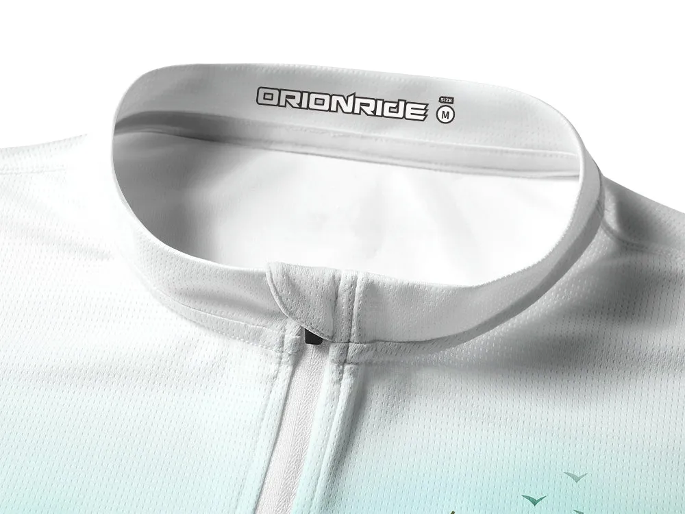 Orionride Misty Morning Long Sleeve Half Zipper Mountain Bike Jersey sold by Orionride product image thumbnail 3