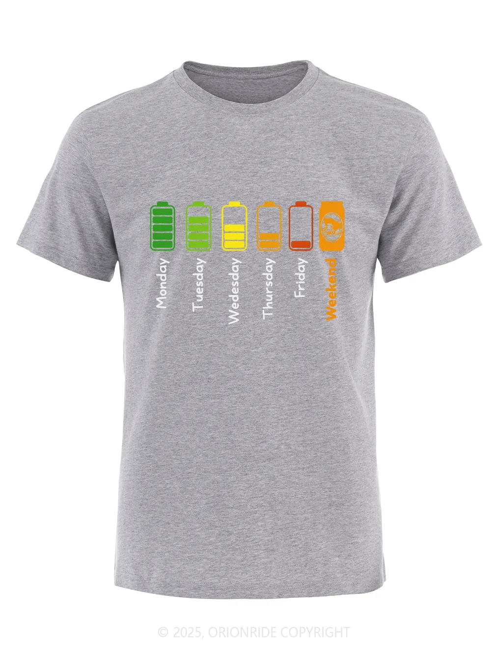 Orionride Fully Charged Short Sleeves Bike T-Shirt sold by Orionride product image thumbnail 5