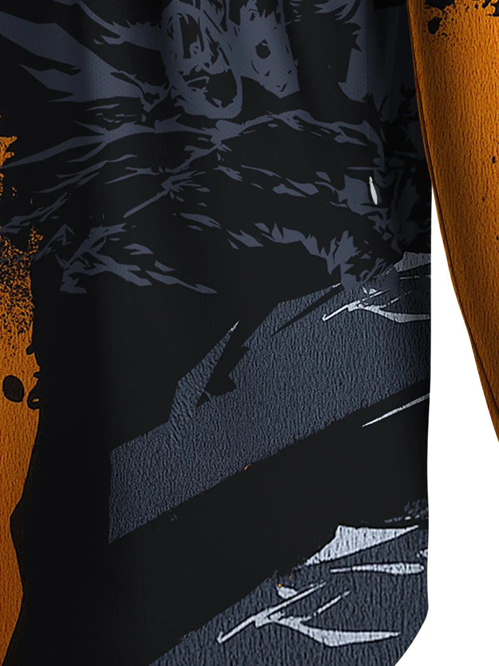 Orionride Determination To Ride Men's Stretchy Breathable Long Sleeve Gravel Shirt sold by Orionride product image thumbnail 5