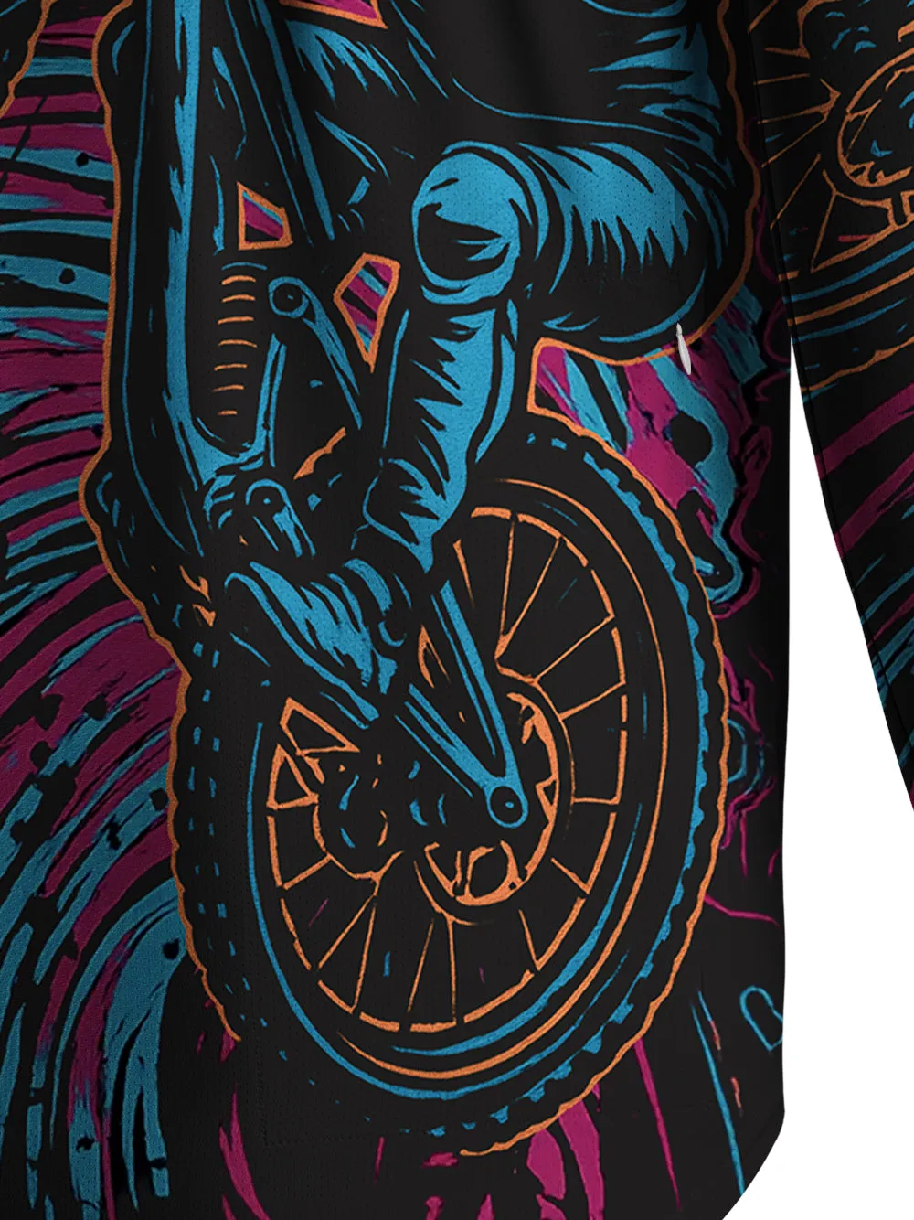 Orionride Cool Riding Men's Stretchy Breathable Long Sleeve Gravel Shirt sold by Orionride product image thumbnail 5