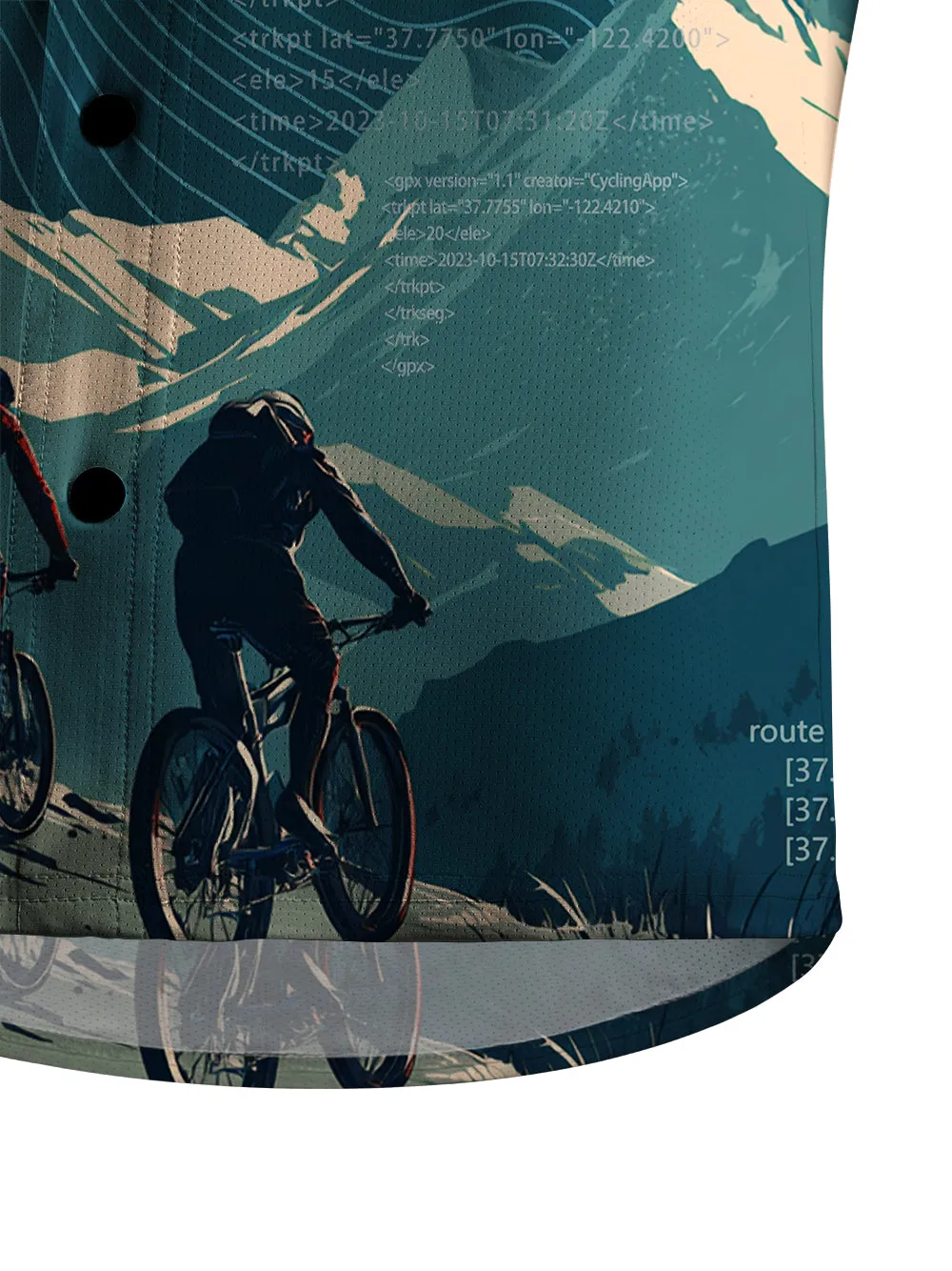 Orionride Travel Together Men's Stretchy Breathable Long Sleeve Gravel Shirt sold by Orionride product image thumbnail 4