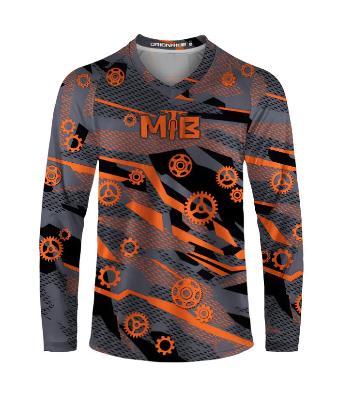 Orionride Burning Gears Long Sleeve Downhill Jersey sold by Orionride product image thumbnail 2