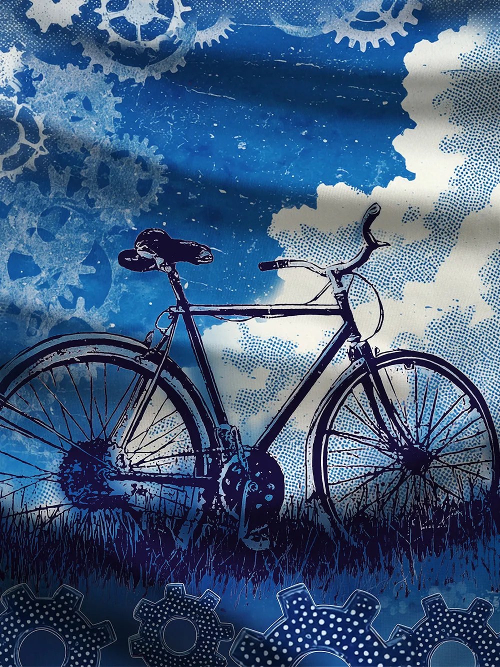 Orionride Ink Blue Sky Crew Neck Pullover Sweatshirt sold by Orionride product image thumbnail 4