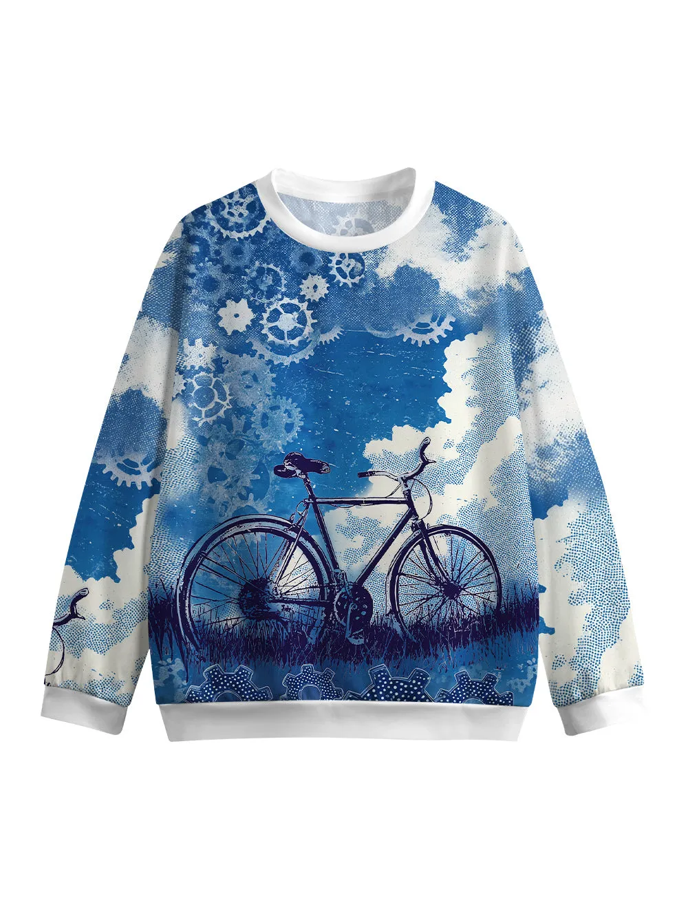Orionride Ink Blue Sky Crew Neck Pullover Sweatshirt sold by Orionride