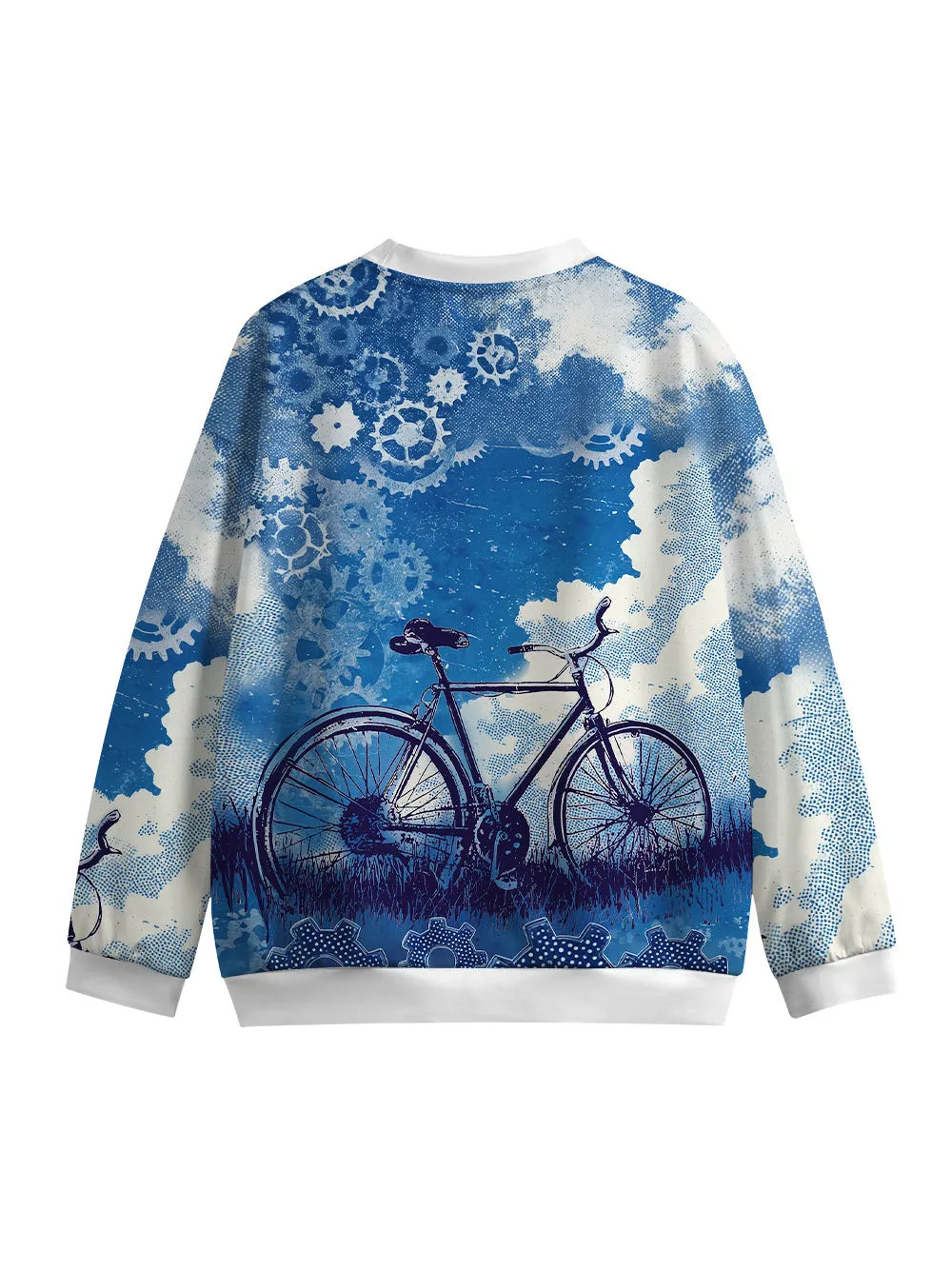 Orionride Ink Blue Sky Crew Neck Pullover Sweatshirt sold by Orionride product image thumbnail 2