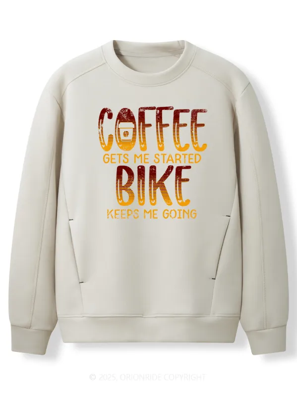 Orionride Coffee Or Bike Women's Long Sleeve Bike Sweatshirt sold by Orionride