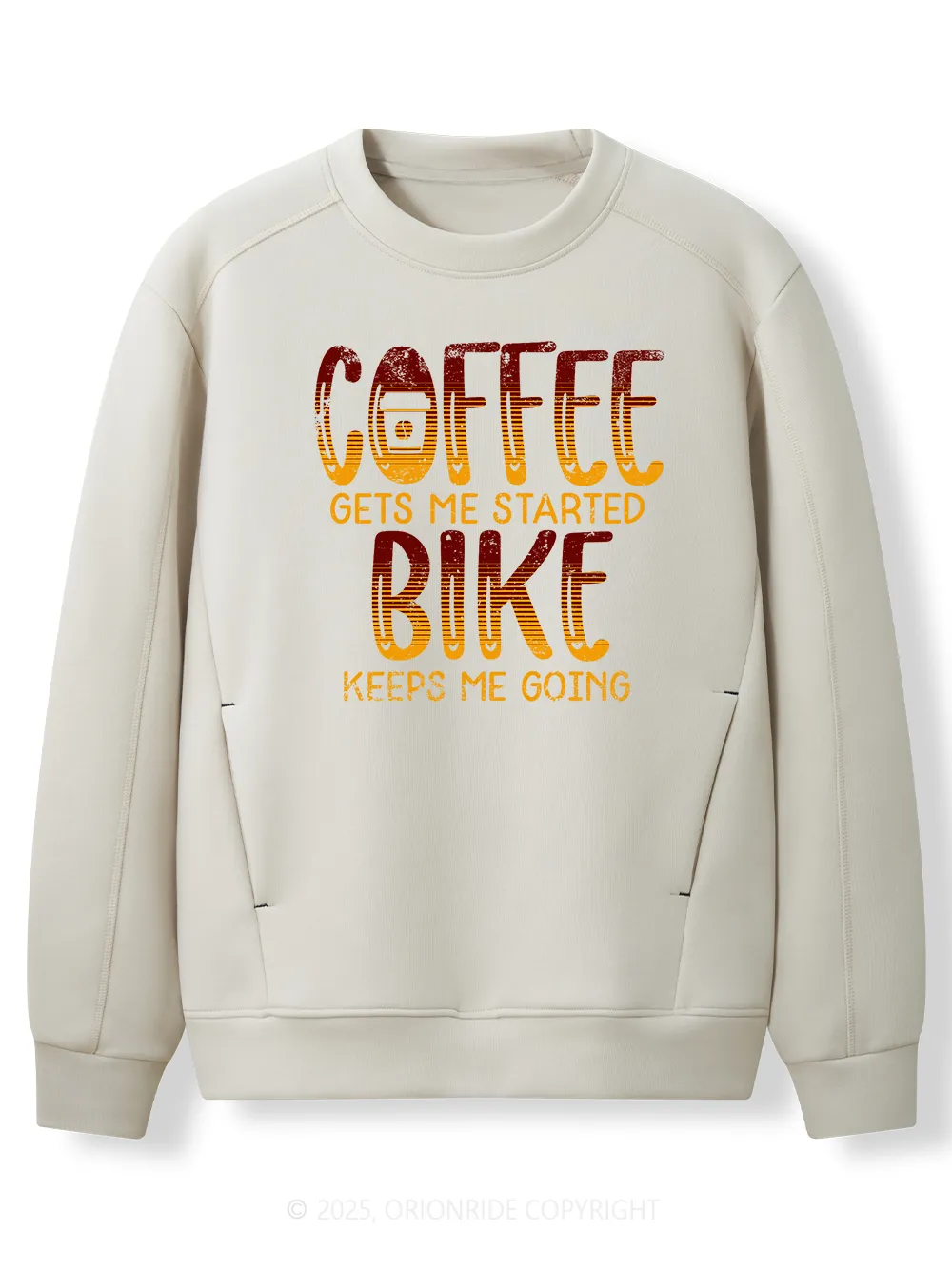 Orionride Coffee Or Bike Women's Long Sleeve Bike Sweatshirt sold by Orionride
