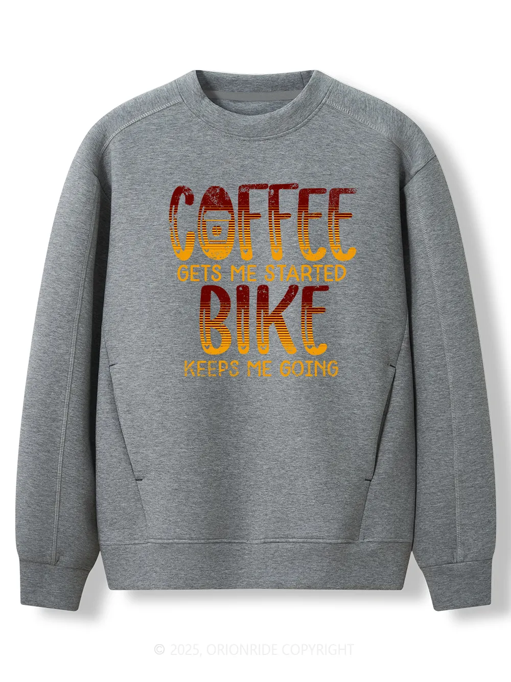 Orionride Coffee Or Bike Women's Long Sleeve Bike Sweatshirt sold by Orionride product image thumbnail 3