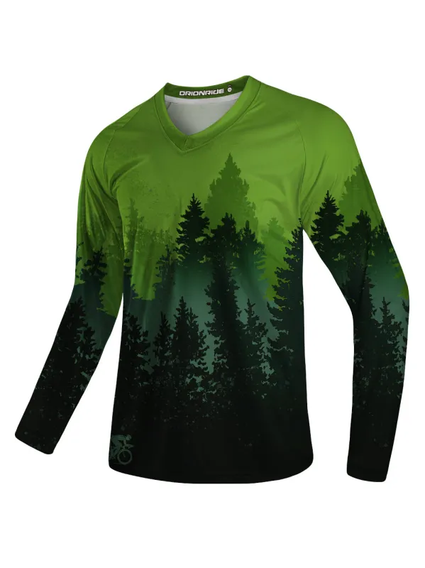 Orionride Explore The Forest Long Sleeve Downhill Jersey sold by Orionride