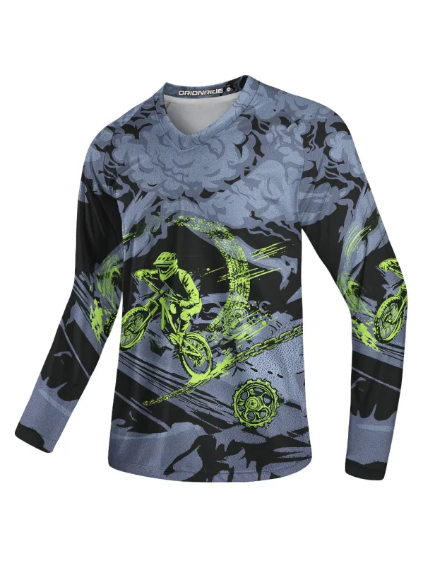 Orionride Through The Clouds Long Sleeve Downhill Jersey sold by Orionride