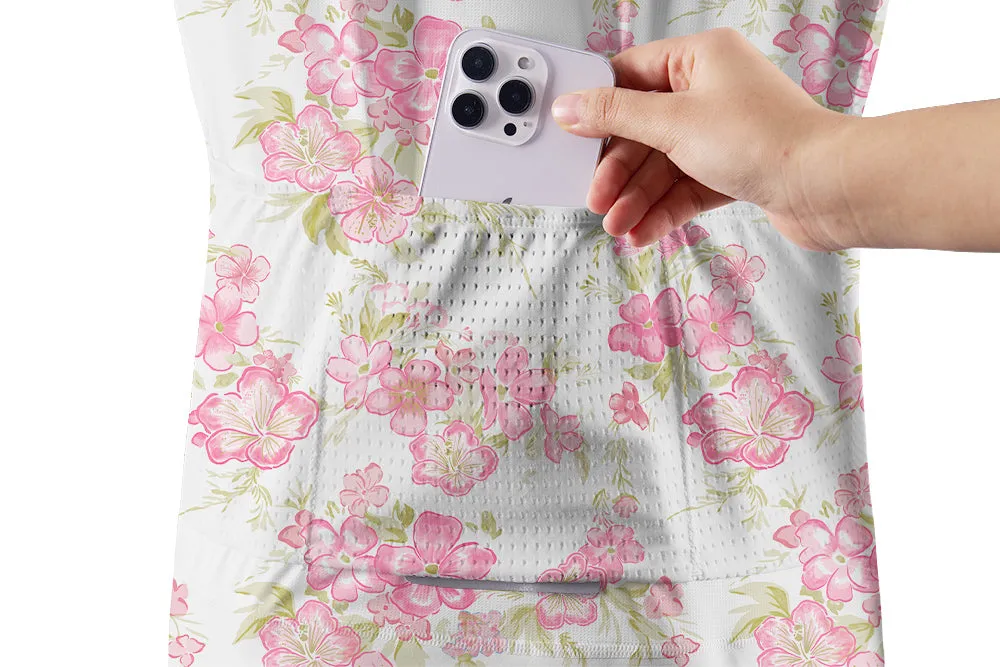 Orionride Fragrant Peach Blossoms Women's Long Sleeve Cycling Jersey sold by Orionride product image thumbnail 5