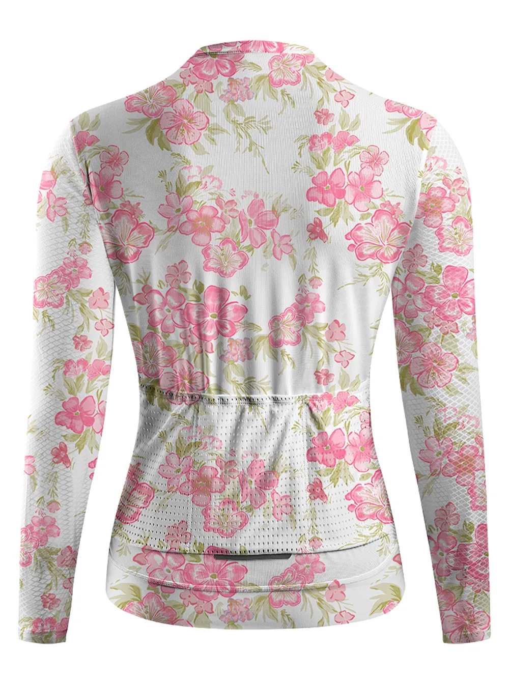 Orionride Fragrant Peach Blossoms Women's Long Sleeve Cycling Jersey sold by Orionride product image thumbnail 3