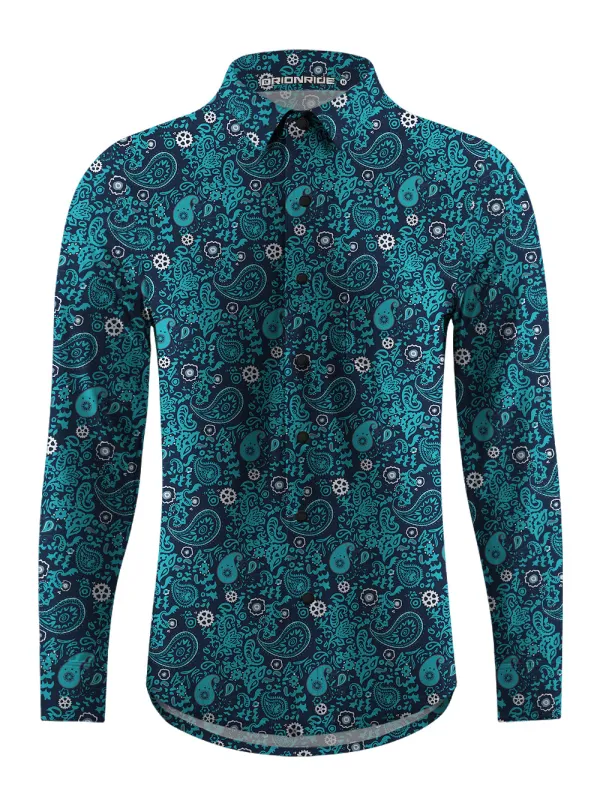 Orionride Cashew Gear Men's Stretchy Breathable Long Sleeve Gravel Shirt sold by Orionride