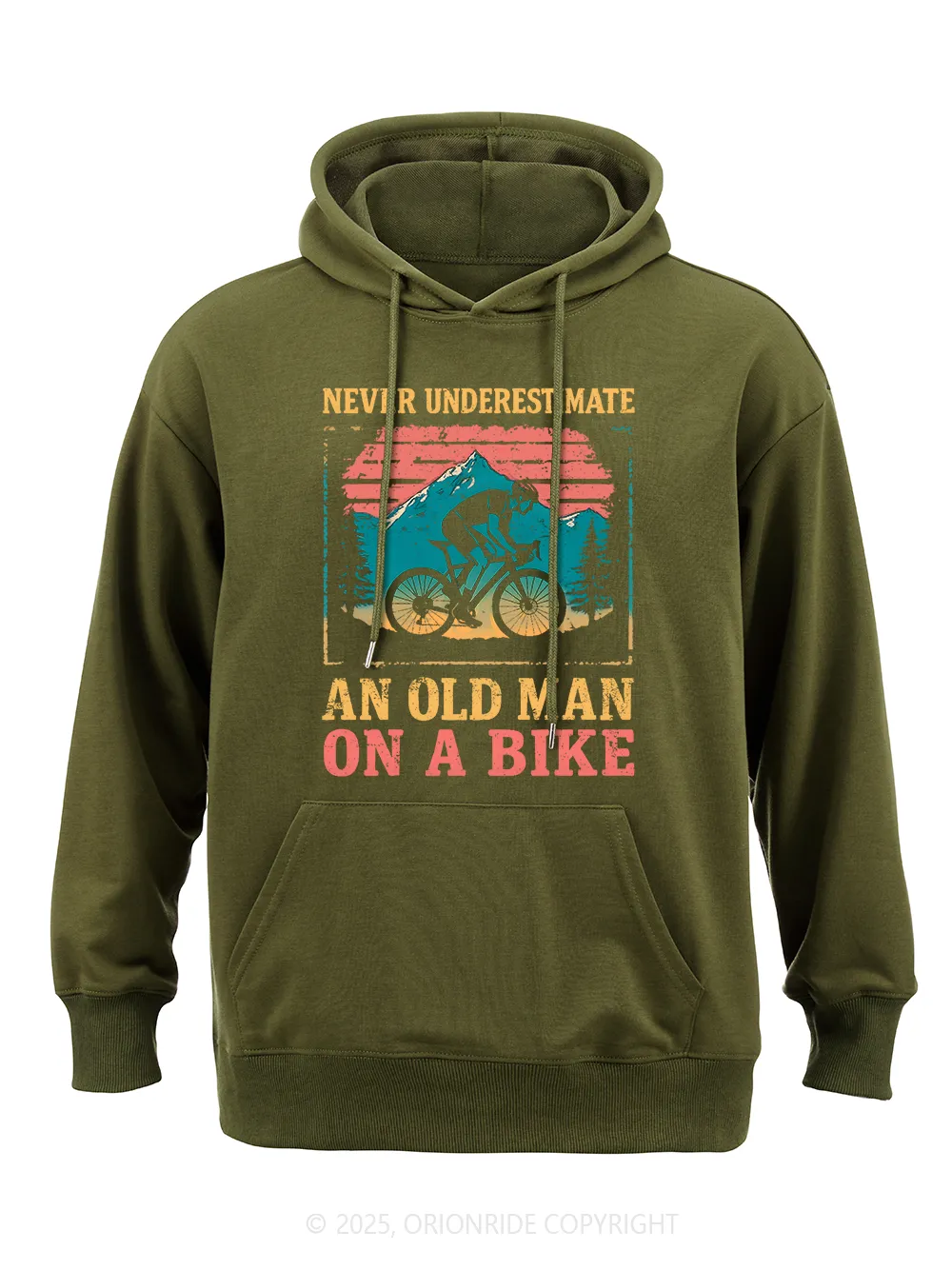 Orionride Old Man On A Bike Classic Hoodie sold by Orionride product image thumbnail 5