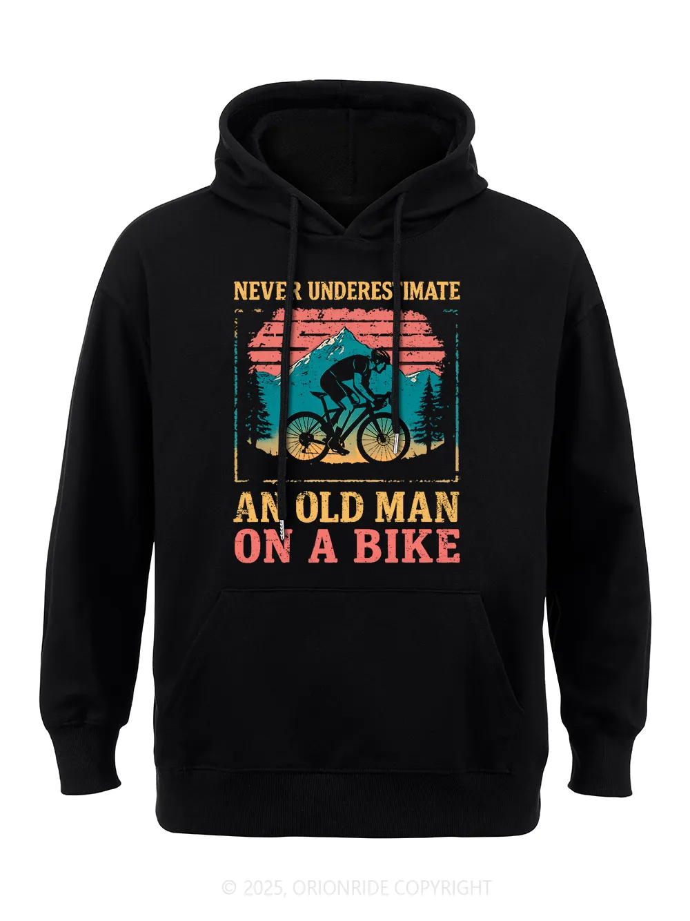 Orionride Old Man On A Bike Classic Hoodie sold by Orionride product image thumbnail 2